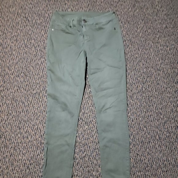 Maurices Khaki Army Green Stretch Jeggings Size Small - Picture 10 of 16